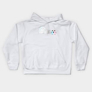 Penguins and Igloo Kids Hoodie